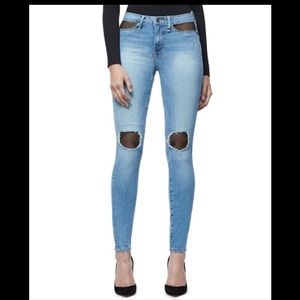 🌊 #NWT Good American Good Legs Fishnet Jeans sz 4